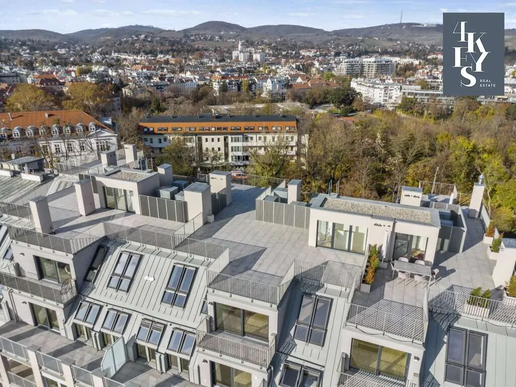 Exklusive Dachgeschosswohnung mit 360-Grad-Panoramablick in Oberdöbling - Ansicht 3