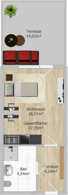 1-Zimmer-Wohnung mieten in Graz – 27 m², € 520 – Bild 9 von 9