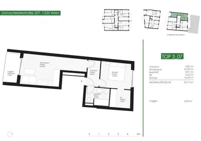 2-Zimmer-Wohnung kaufen in Wien – 55,17 m², € 304.325 – Bild 12 von 12