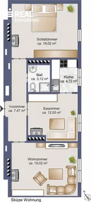 3-Zimmer-Wohnung kaufen in Sankt Pölten – 65 m², € 167.000 – Bild 10 von 10