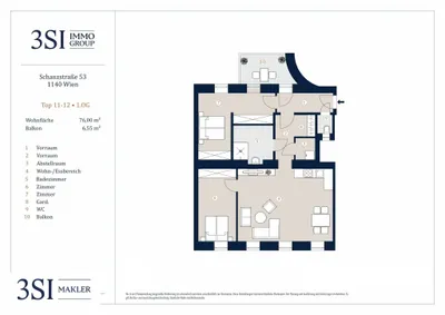 3-Zimmer-Wohnung kaufen in Wien – 76 m², € 499.000 – Bild 21 von 21