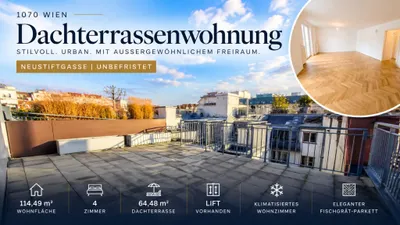 4-Zimmer-Dachterrassenwohnung, 114 m², Neubau, Neubau