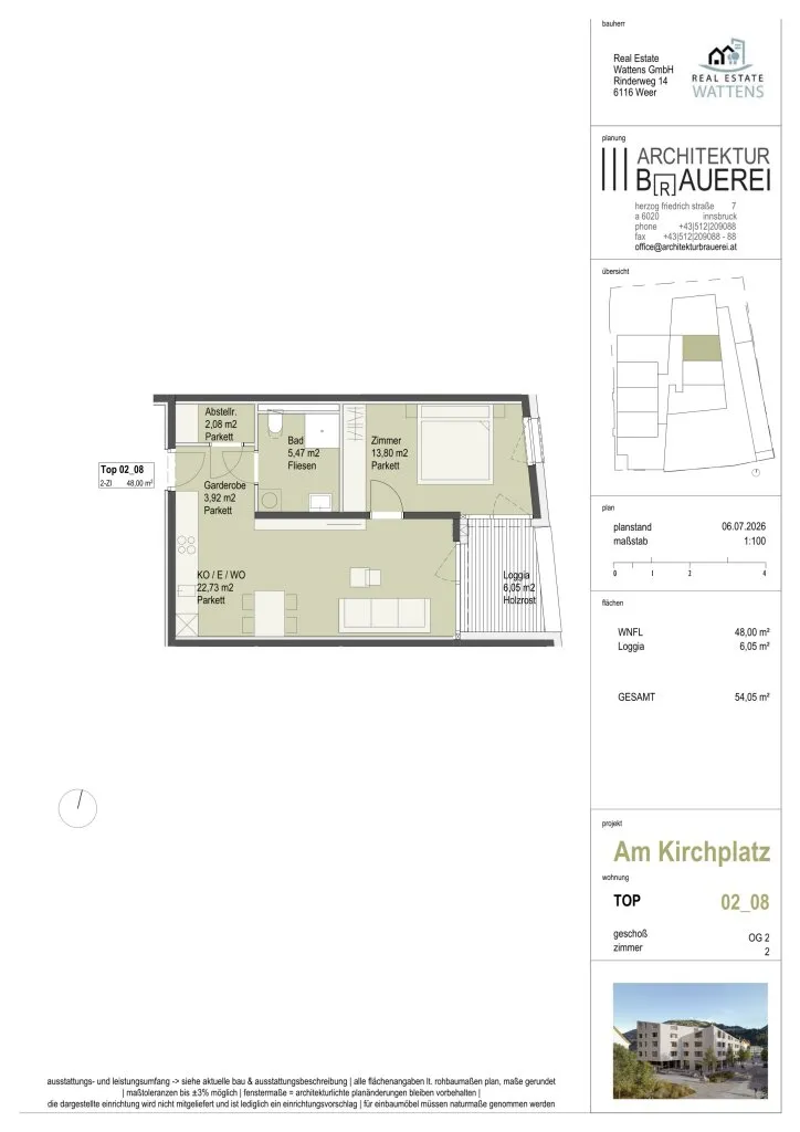"Am Kirchplatz" - Neubauprojekt in Wattens - Zentrum - Ansicht 3