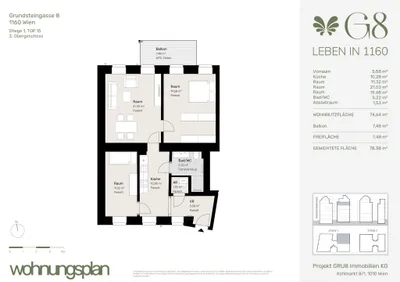 3-Zimmer-Wohnung kaufen in Wien – 74,64 m², € 612.000 – Bild 34 von 34