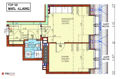 2-Zimmer-Wohnung kaufen in Wien – 41,5 m², € 224.000 – Bild 8 von 11