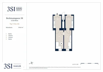 2-Zimmer-Wohnung kaufen in Wien – 39,62 m², € 150.000 – Bild 8 von 8
