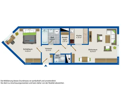 2-Zimmer-Wohnung kaufen in Linz – 50,88 m², € 138.000 – Bild 13 von 13