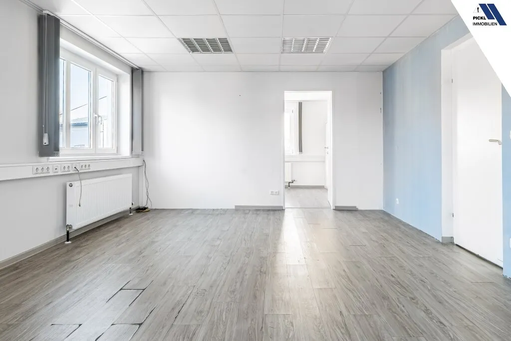 TRAUN: GROSSZÜGIGE BÜROFLÄCHE MIT PARKPLÄTZEN, KLIMAANLAGE UND optional LAGER ZU MIETEN - Ansicht 3