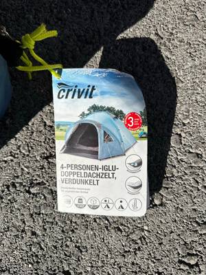 Crivit 4 Personen Zelt Iglu Doppeldach Zelt Neu Camping Outdoor,  110,-  (6150 Steinach am Brenner) - willhaben