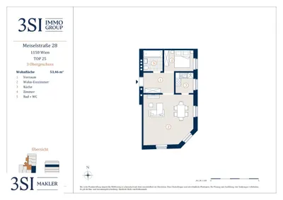 2-Zimmer-Wohnung kaufen in Wien – 53,46 m², € 290.000 – Bild 13 von 13