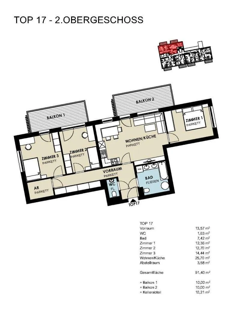 Apartment in Kaprun, Winkeldörfl, Werkssiedlung - Ansicht 3