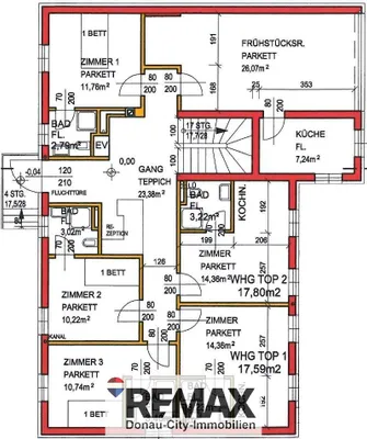 12-Zimmer-Gewerbeimmobilie kaufen in Tulln – 864 m², € 980.000 – Bild 34 von 36