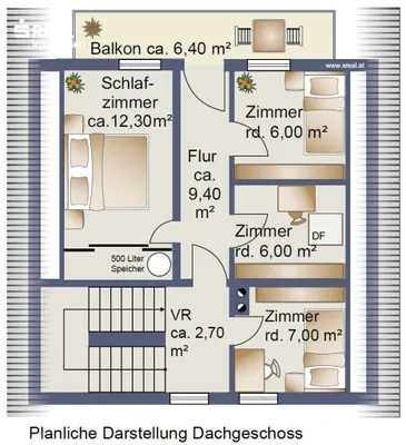5-Zimmer-Haus kaufen in Zwettl – 88 m², € 279.000 – Bild 48 von 49