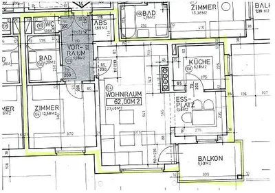 2-Zimmer-Wohnung mieten in Graz – 62 m², € 740 – Bild 1 von 12