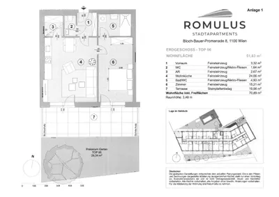 2-Zimmer-Wohnung mieten in Wien – 51,83 m², € 1.099 – Bild 28 von 29