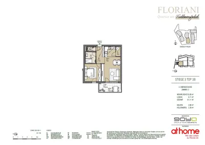 2-Zimmer-Wohnung kaufen in Tulln – 55 m², € 299.000 – Bild 27 von 27