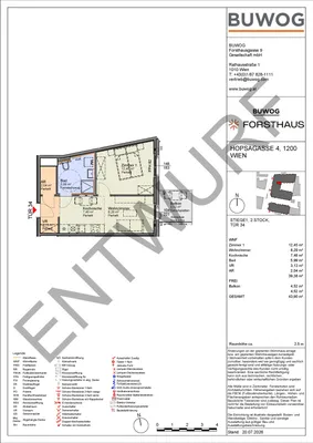 2-Zimmer-Wohnung kaufen in Wien – 39,38 m², € 240.000 – Bild 2 von 8