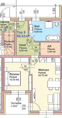 2-Zimmer-Wohnung kaufen in Leibnitz – 59,52 m², € 244.000 – Bild 5 von 5