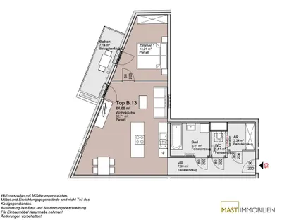 2-Zimmer-Wohnung kaufen in Wien – 64,68 m², € 362.000 – Bild 11 von 11