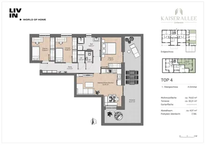 4-Zimmer-Wohnung kaufen in Klagenfurt Land – 77 m², € 439.000 – Bild 6 von 7