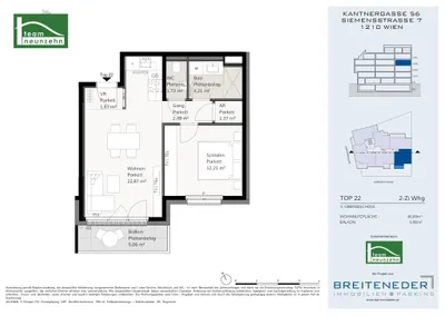 Immobilie kaufen in Wien – 46,69 m², € 299.000 – Bild 14 von 14