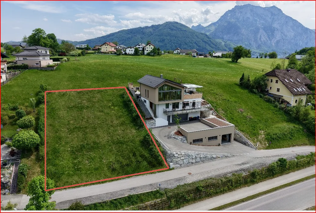 Attraktives Baugrundstück mit bewilligtem Projekt in Altmünster - Hanglage mit Potenzial - Ansicht 3
