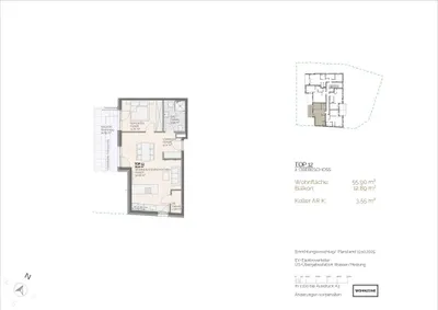 2-Zimmer-Wohnung kaufen in Salzburg Stadt – 55,9 m², € 553.000 – Bild 3 von 4