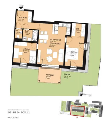 3-Zimmer-Wohnung kaufen in Wien – 72,12 m², € 599.000 – Bild 6 von 6
