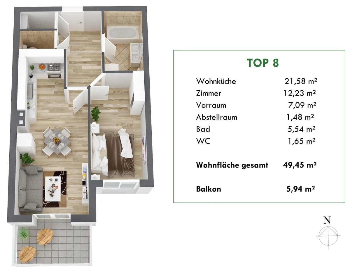 Wohnung – Purkersdorf, Süßfeld - Ansicht 3