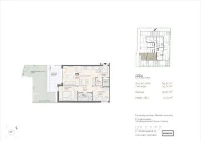 3-Zimmer-Wohnung kaufen in Ried im Innkreis – 69,47 m², € 333.000 – Bild 4 von 6