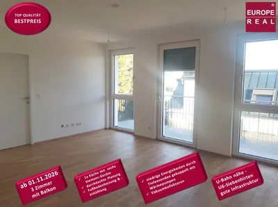 3-Zimmer-Wohnung mieten in Wien – 65 m², € 1.315 – Bild 1 von 12