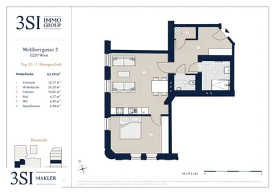 2-Zimmer-Wohnung kaufen in Wien – 65,18 m², € 369.000 – Bild 17 von 17