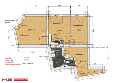 3-Zimmer-Wohnung kaufen in Wien – 65 m², € 419.000 – Bild 20 von 20