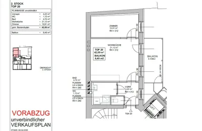 2-Zimmer-Wohnung kaufen in Wien – 47,18 m², € 299.000 – Bild 7 von 7
