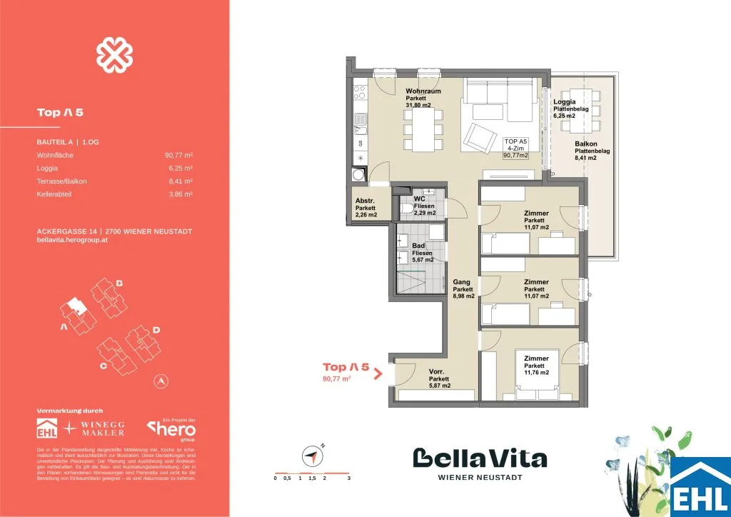 BELLA VITA - Sichern Sie sich den zweiten KFZ-Stellplatz jetzt mit 50 % Preisvorteil. - Ansicht 3