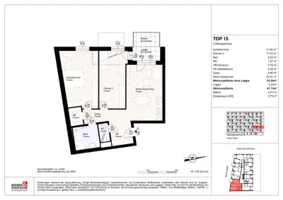 3-Zimmer-Wohnung mieten in Sankt Pölten – 83,5 m², € 939 – Bild 6 von 6