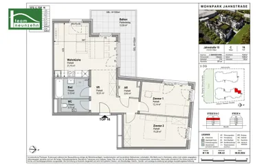 3-Zimmer-Wohnung mieten in Sankt Pölten – 70,15 m², € 1.197 – Bild 22 von 22