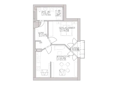 2-Zimmer-Wohnung mieten in Südoststeiermark – 50,7 m², € 643 – Bild 8 von 8