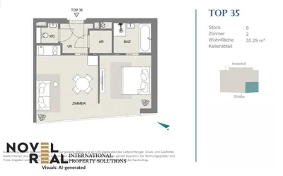 2-Zimmer-Wohnung kaufen in Wien – 35,29 m², € 325.000 – Bild 20 von 20
