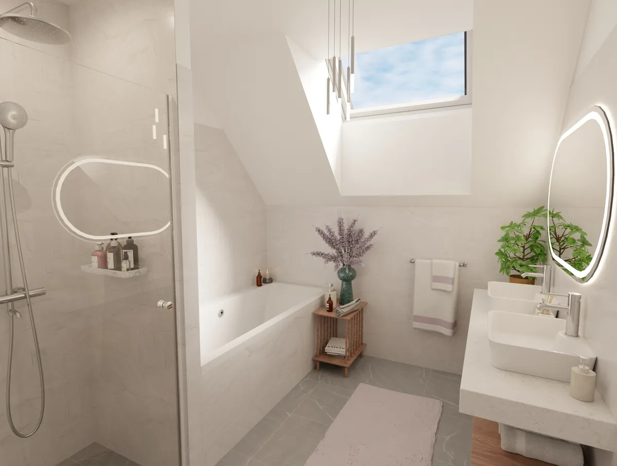 Lichtdurchfluteter Neubau PROVISIONSFREI 3-4 Zimmer Dachgeschoßwohnung mit Balkon in zentraler Lage in Baden-Stadt! - Ansicht 2