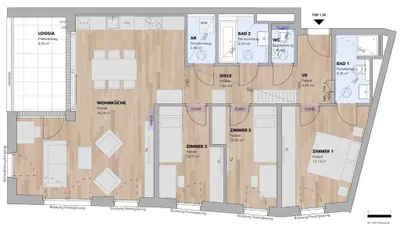 4-Zimmer-Wohnung kaufen in Sankt Pölten Land – 96,45 m², € 615.800 – Bild 3 von 13
