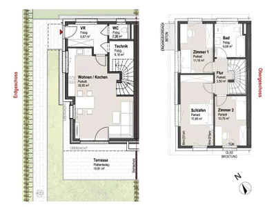 4-Zimmer-Haus kaufen in Braunau am Inn – 92,89 m², € 441.228 – Bild 3 von 6