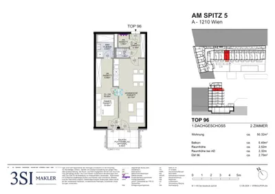 2-Zimmer-Wohnung kaufen in Wien – 50,35 m², € 347.500 – Bild 7 von 7