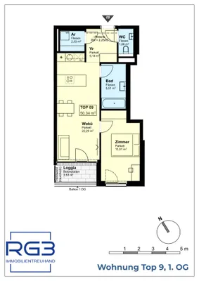 2-Zimmer-Wohnung kaufen in Wien – 50,34 m², € 299.000 – Bild 14 von 14