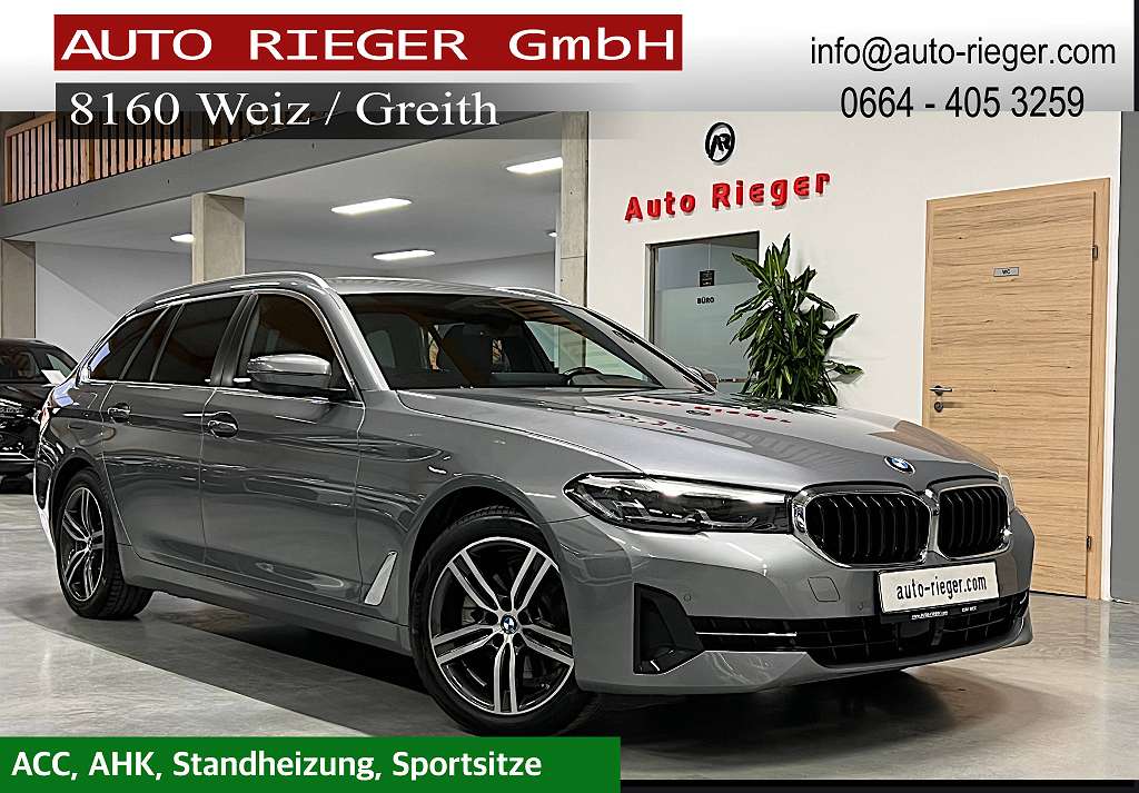 BMW5er-Reihe520dTouringxDriveAut.LED,ACC,AHK,StandheizungKombi/FamilyVan