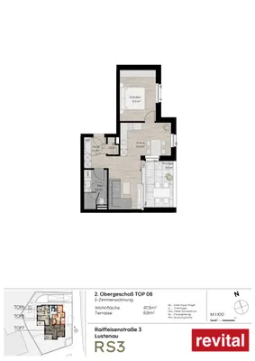 2-Zimmer-Wohnung kaufen in Dornbirn – 47,5 m², € 395.000 – Bild 7 von 8