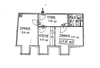 2-Zimmer-Wohnung mieten in Graz – 43,1 m², € 454 – Bild 9 von 9