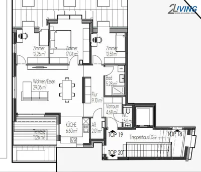 4-Zimmer-Wohnung kaufen in Wien – 100,08 m², € 499.999 – Bild 16 von 18
