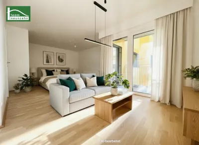 LEO 131 - Sonnige Neubau-Wohnung mit Loggia! Rasche Anbindung nach Floridsdorf und viel Grün in der Nähe! – Bild 2