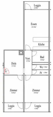 Wohnung mieten in Salzburg Stadt – 76,7 m², € 1.101 – Bild 10 von 10
